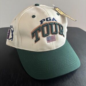 Vintage Ahead PGA Tour Hat Cap Mens Adjustable NWT NEW Official‎ American Flag